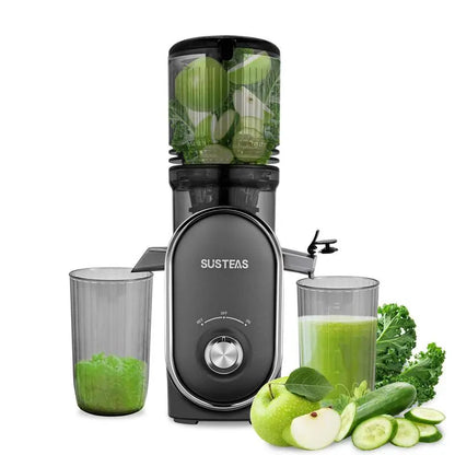 Cold Press Juicer with 5.3" Wide Feed Chute – High Juice Yield, Easy Clean, Whole Fruit Masticator