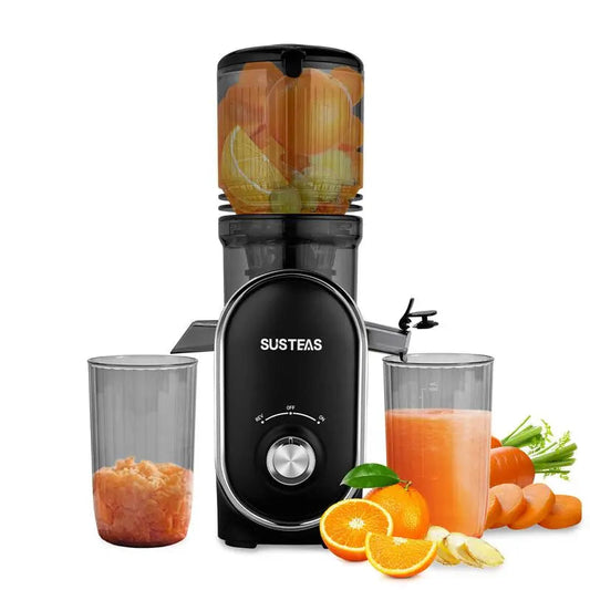 Cold Press Juicer with 5.3" Wide Feed Chute – High Juice Yield, Easy Clean, Whole Fruit Masticator